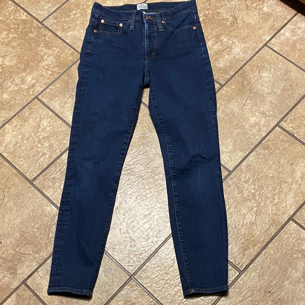J. Crew Indigo Denim Size 27 High Rise Skinny Jeans Chic and Stylish